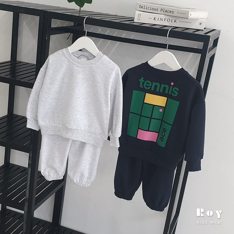 Roy - Korean Children Fashion - #todddlerfashion - Tennis Top Bottom Set - 6