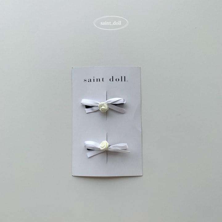 Saint Doll - Korean Children Fashion - #fashionkids - Rose Hair Clip Pin Set - 2