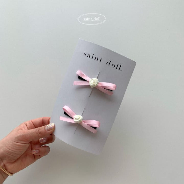 Saint Doll - Korean Children Fashion - #kidsshorts - Rose Hair Clip Pin Set - 3