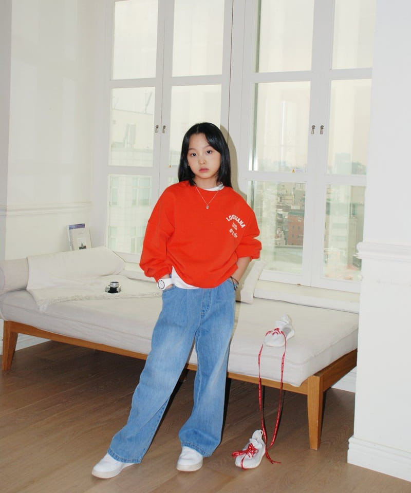 Shurrcca - Korean Children Fashion - #toddlerclothing - Leo Wide Jeans