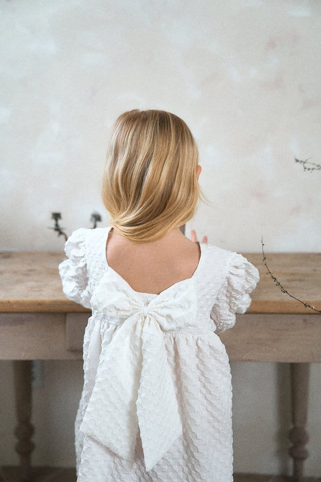 Slow-b - Korean Children Fashion - #designkidswear - Ribbon One-Piece - 7