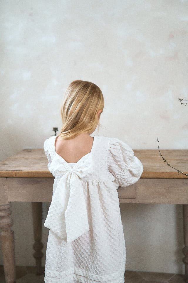 Slow-b - Korean Children Fashion - #magicofchildhood - Ribbon One-Piece