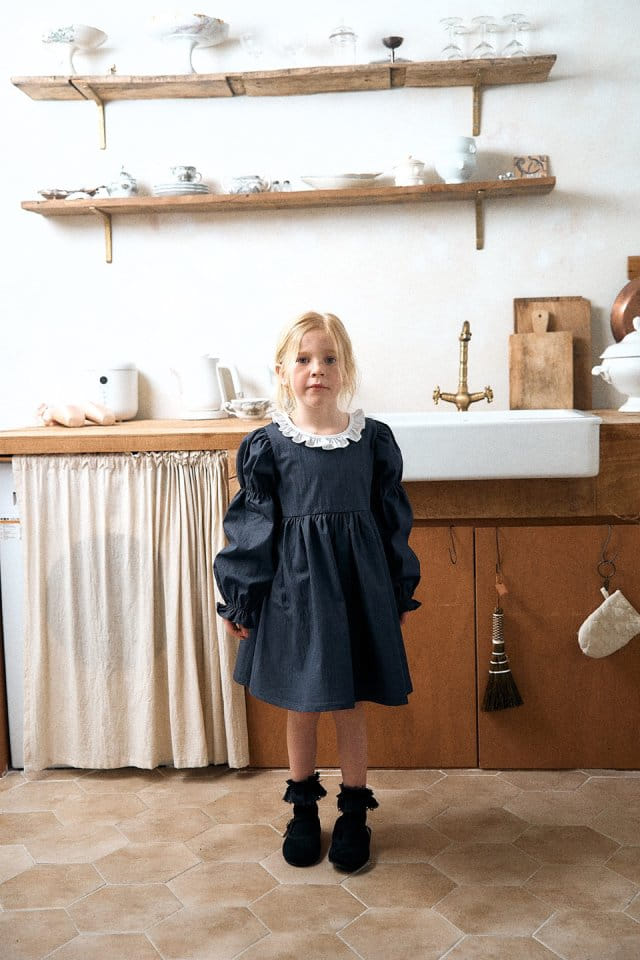 Slow-b - Korean Children Fashion - #minifashionista - Denim One-Piece - 3