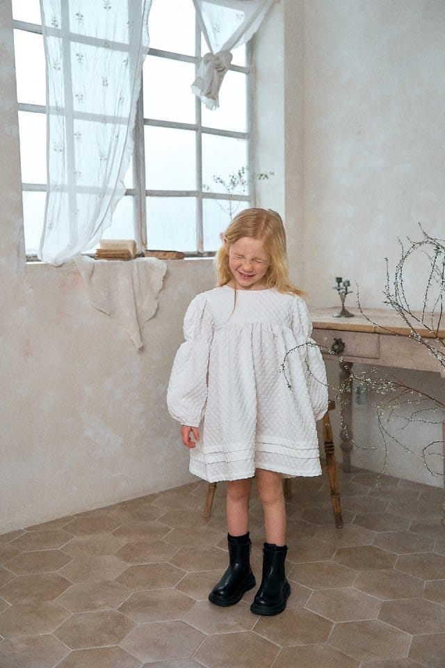 Slow-b - Korean Children Fashion - #prettylittlegirls - Ribbon One-Piece - 3