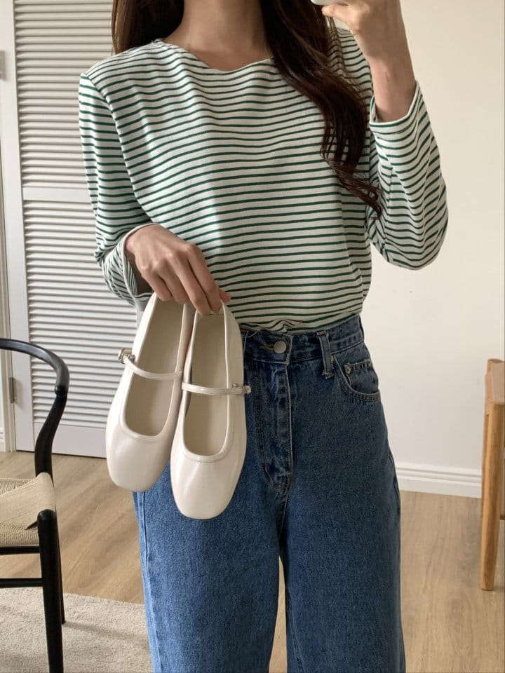 Ssangpa - Korean Women Fashion - #momslook - NV 7408 Flats & Ballerinas - 5