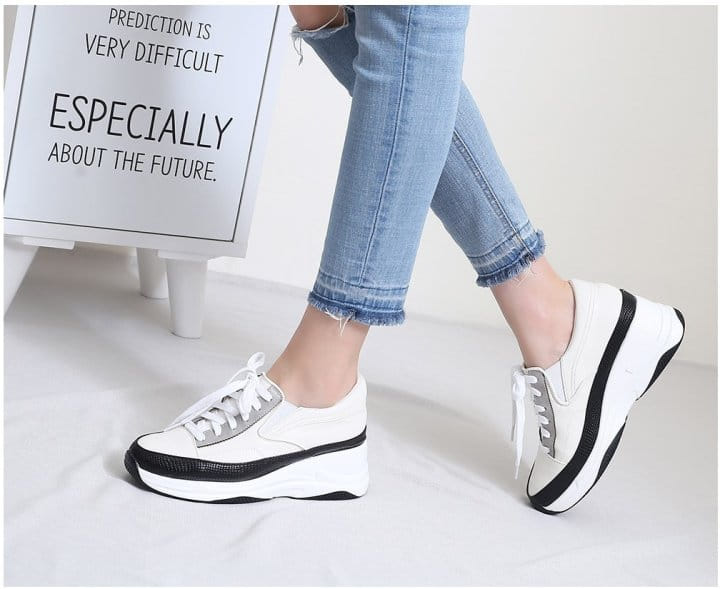 Ssangpa - Korean Women Fashion - #momslook - ZZ 2340 Sneakers - 5