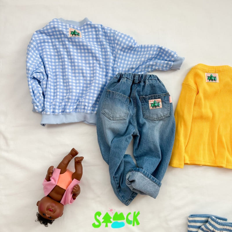Stick - Korean Children Fashion - #toddlerclothing - New Stick Denim Pants With Mom - 8
