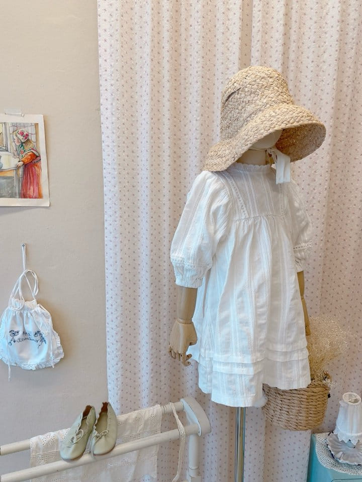 Studio M - Korean Children Fashion - #Kfashion4kids - Lace Pintuck One-Piece - 7