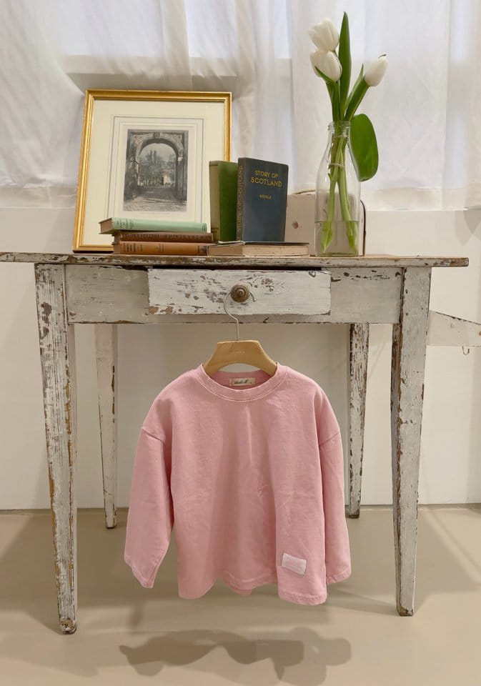 Studio M - Korean Children Fashion - #designkidswear - Cream Basic Tee - 5