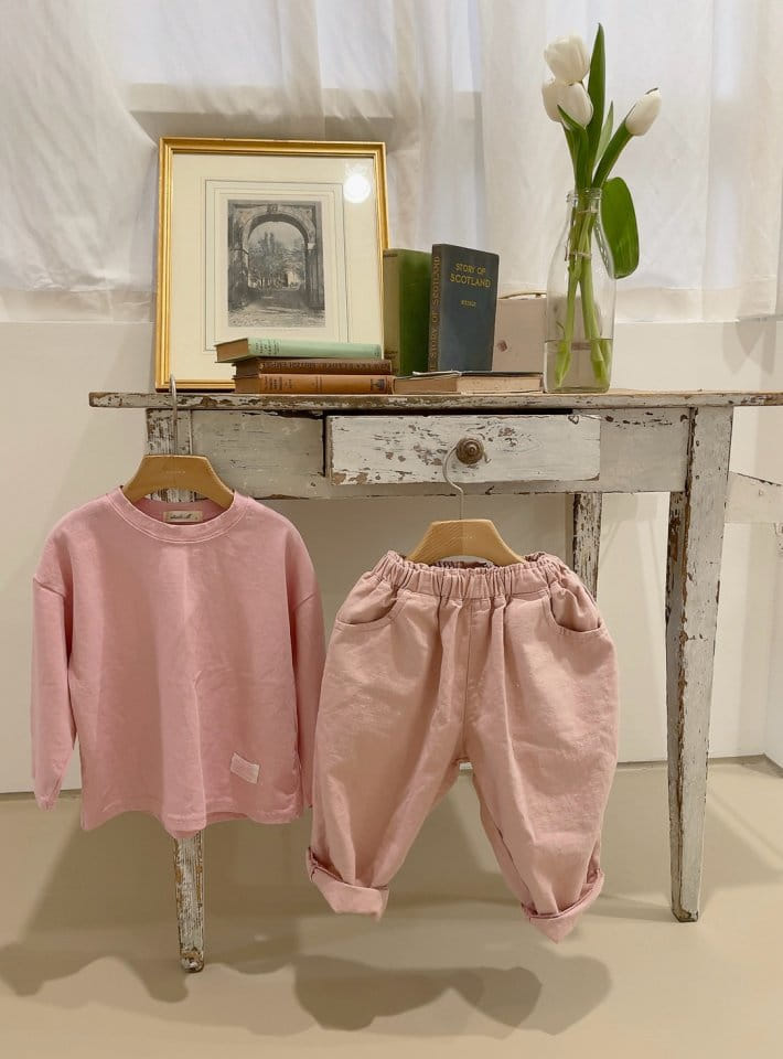 Studio M - Korean Children Fashion - #discoveringself - Cream Basic Tee - 6