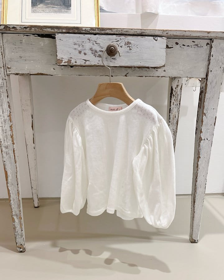 Studio M - Korean Children Fashion - #kidsshorts - Marey Shirring Tee - 6