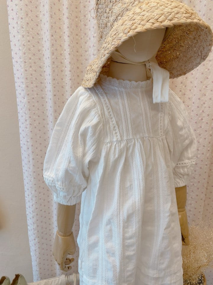 Studio M - Korean Children Fashion - #minifashionista - Lace Pintuck One-Piece - 10