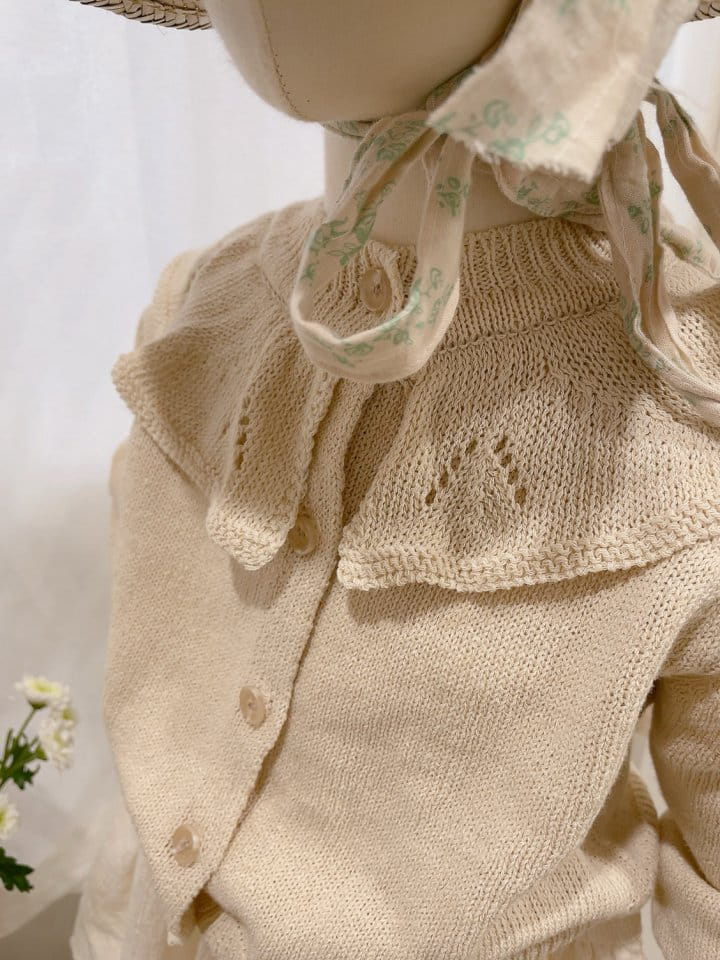 Studio M - Korean Children Fashion - #prettylittlegirls - Coco Frill Cardigan - 5