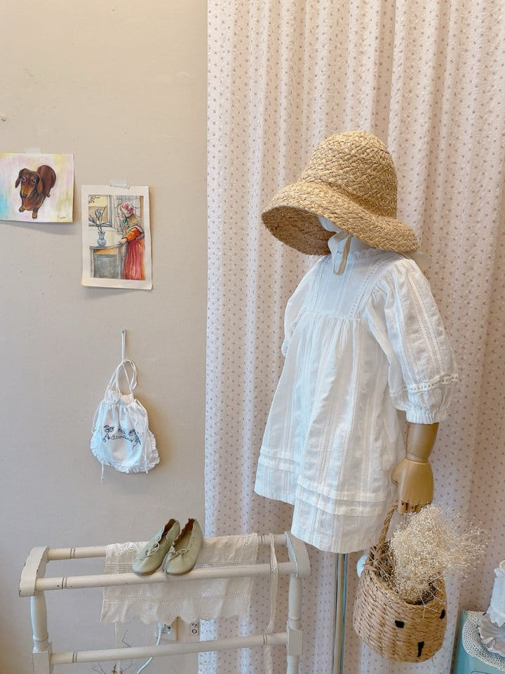 Studio M - Korean Children Fashion - #prettylittlegirls - Lace Pintuck One-Piece - 11