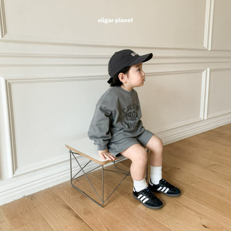 Sugar Planet - Korean Children Fashion - #childrensboutique - Hours Pigment Top Bottom Set - 8