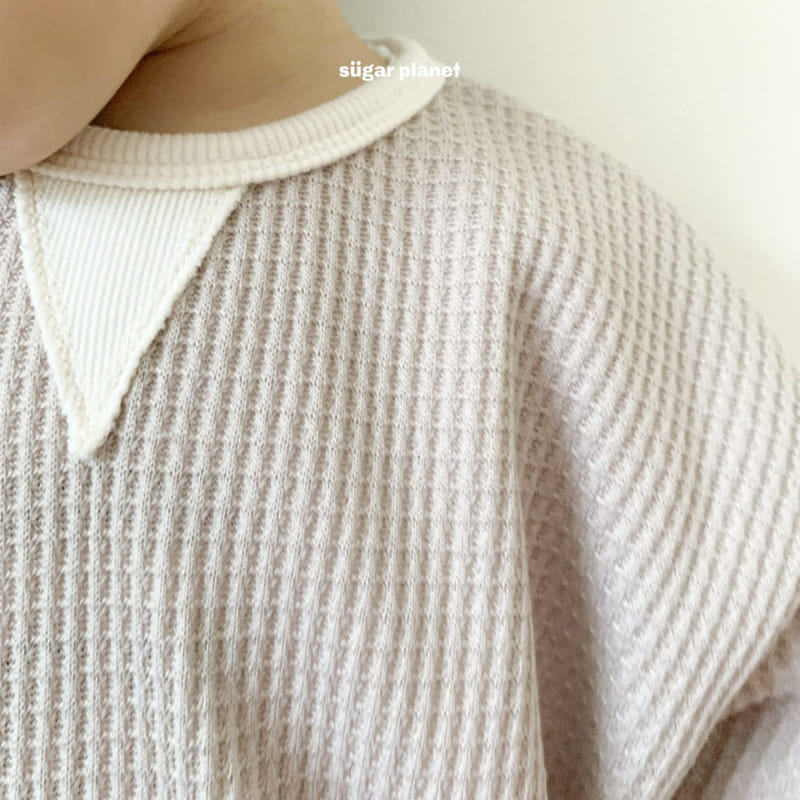 Sugar Planet - Korean Children Fashion - #littlefashionista - Waffle Sweatshirt - 6