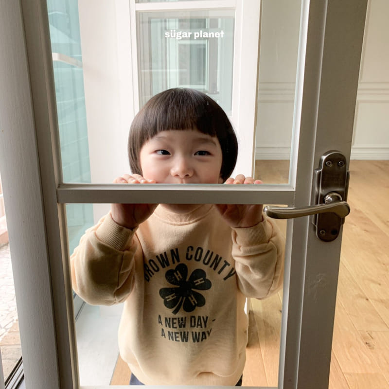 Sugar Planet - Korean Children Fashion - #magicofchildhood - Clover Crack Sweatshirt - 9