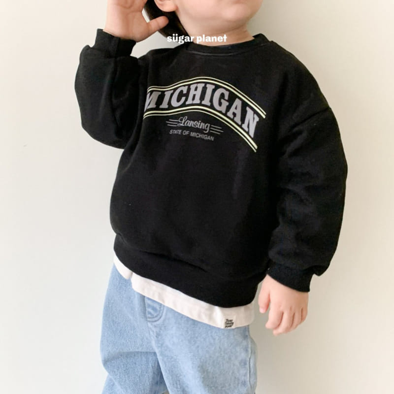 Sugar Planet - Korean Children Fashion - #minifashionista - Michigan Sweatshirt - 9