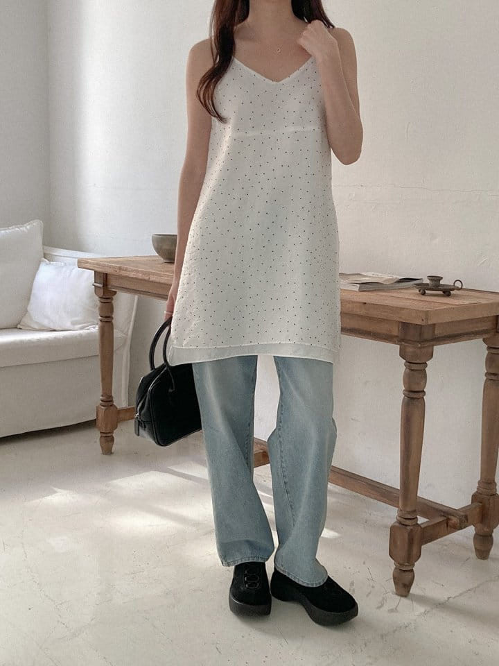 Tahiti - Korean Women Fashion - #momslook - Dot Layered One-Piece - 10