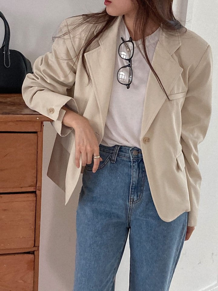 Tahiti - Korean Women Fashion - #shopsmall - One Button Jacket - 7
