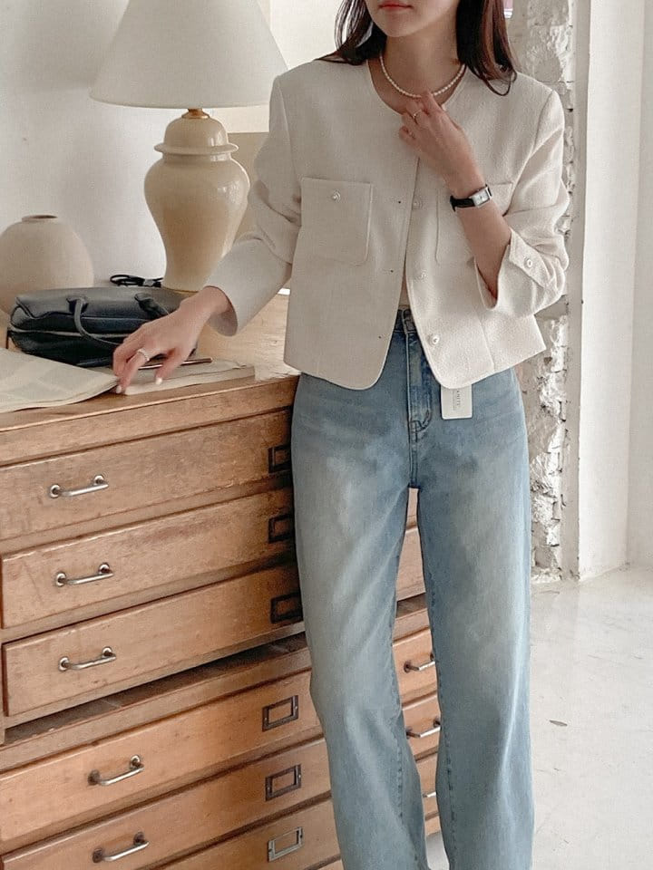 Tahiti - Korean Women Fashion - #thatsdarling - Egg Tweed Jacket - 9