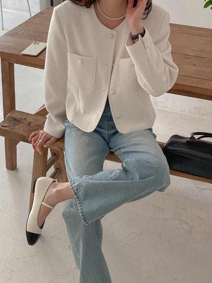 Tahiti - Korean Women Fashion - #thelittlethings - Egg Tweed Jacket - 10