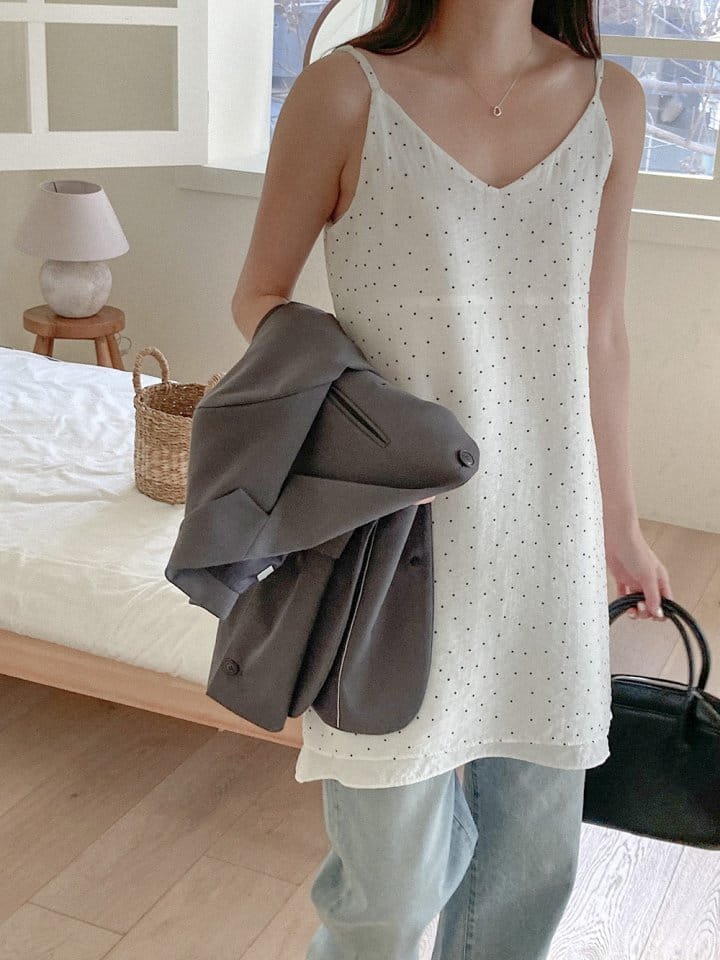 Tahiti - Korean Women Fashion - #womensfashion - Dot Layered One-Piece - 7
