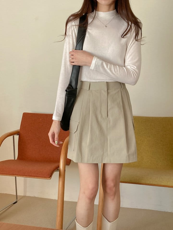 Tahiti - Korean Women Fashion - #womensfashion - Chino Pocket Skirt - 3