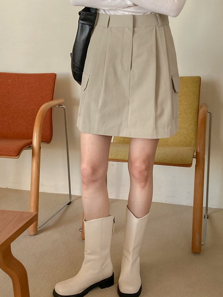 Tahiti - Korean Women Fashion - #womensfashion - Chino Pocket Skirt - 9