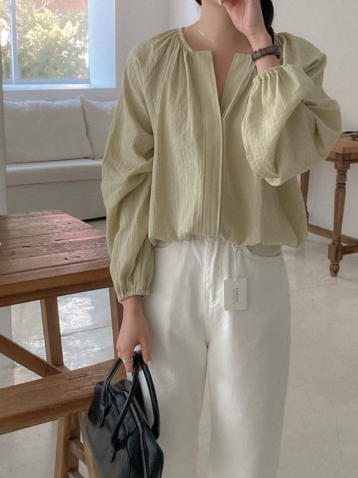 Tahiti - Korean Women Fashion - #womensfashion - Olive Blouse - 10