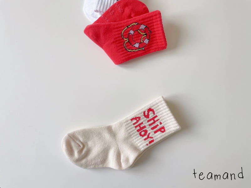 Teamand - Korean Children Fashion - #stylishchildhood - Traveler Socks Set  - 4