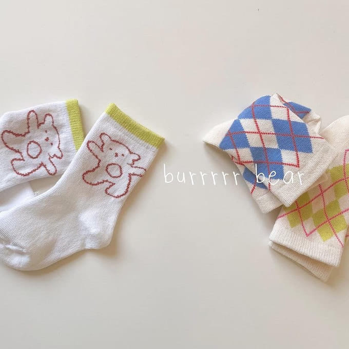 Teamand - Korean Children Fashion - #childofig - Brrr Bear Socks Set