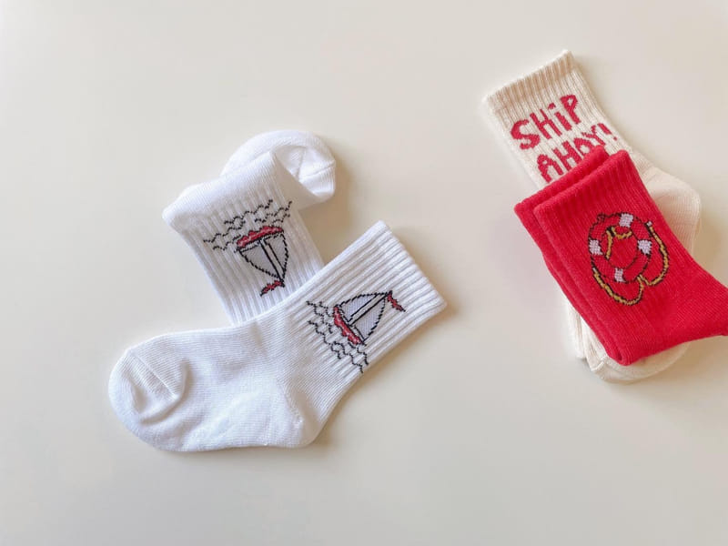 Teamand - Korean Children Fashion - #childrensboutique - Traveler Socks Set  - 5