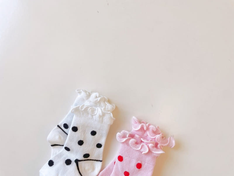 Teamand - Korean Children Fashion - #childrensboutique - Polkadot Socks Set - 6