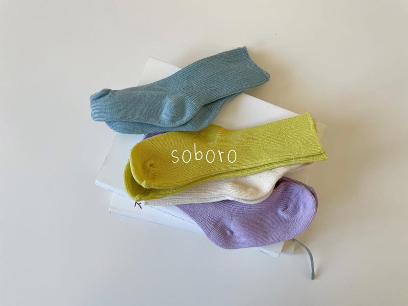 Teamand - Korean Children Fashion - #kidsshorts - Soboro Socks Set - 7