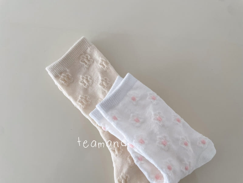 Teamand - Korean Children Fashion - #kidzfashiontrend - Punching Daisy Socks Set