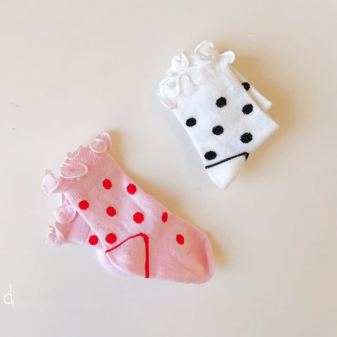 Teamand - Korean Children Fashion - #magicofchildhood - Polkadot Socks Set