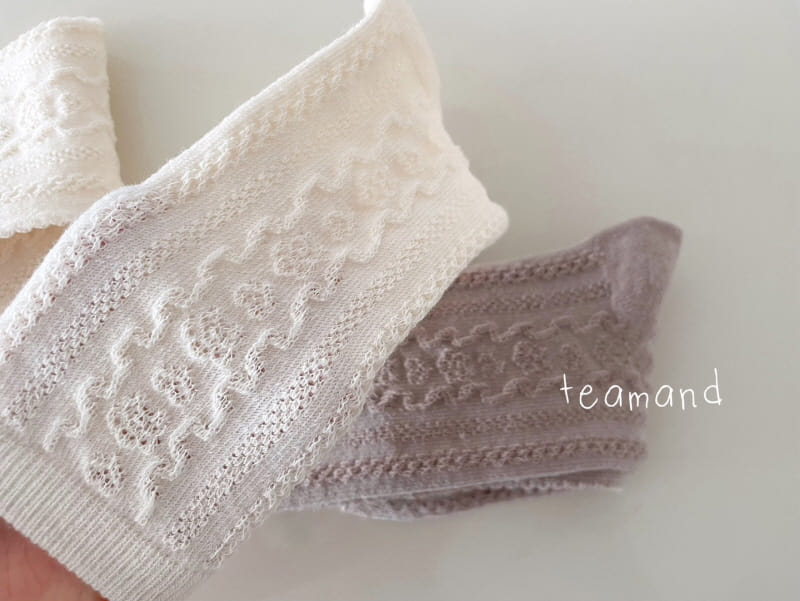 Teamand - Korean Children Fashion - #magicofchildhood - Grandma Lace Socks Set - 6