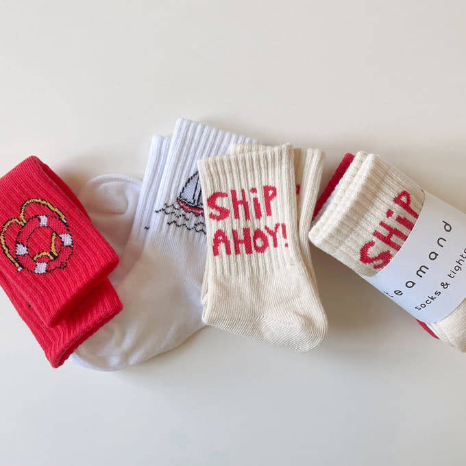 Teamand - Korean Children Fashion - #todddlerfashion - Traveler Socks Set 