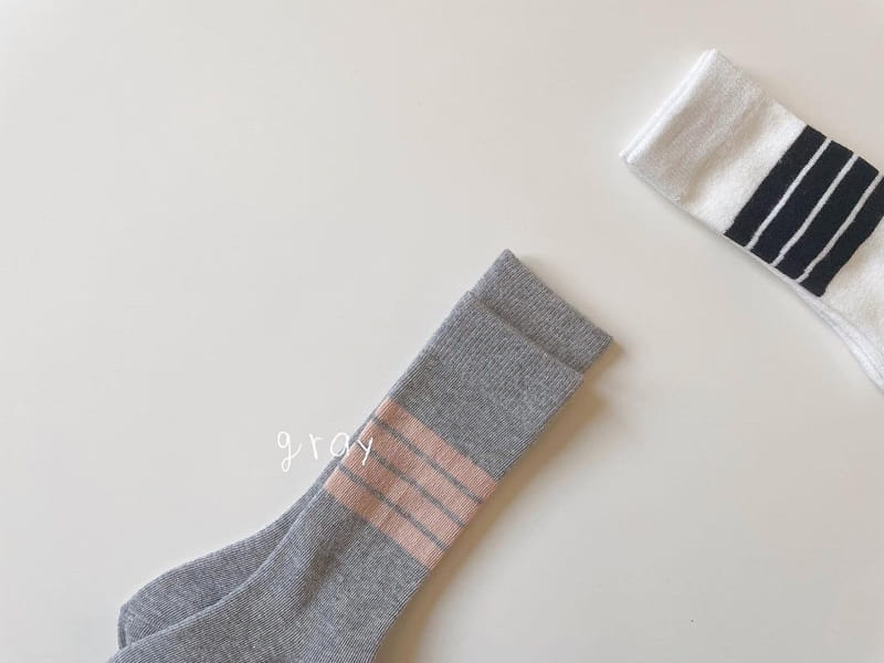 Teamand - Korean Children Fashion - #toddlerclothing - Half Knee Socks Set - 3