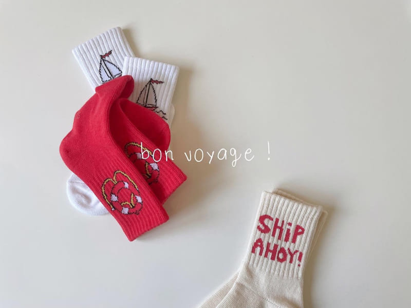 Teamand - Korean Children Fashion - #toddlerclothing - Traveler Socks Set  - 2