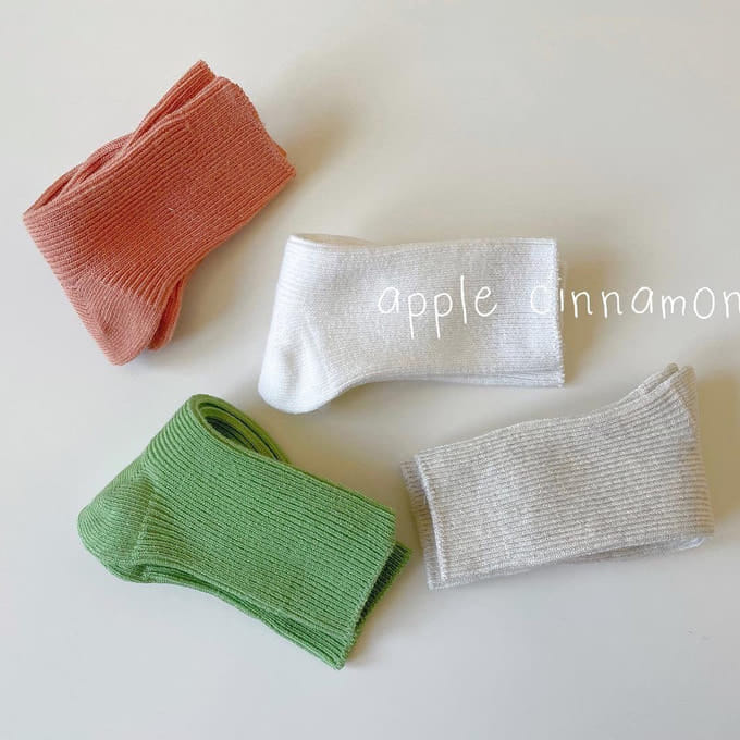 Teamand - Korean Children Fashion - #toddlerclothing - Apple Cinnamon Socks Set