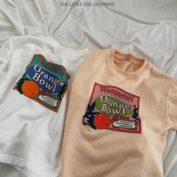 The Little Ove - Korean Children Fashion - #kidsshorts - Orange Tee