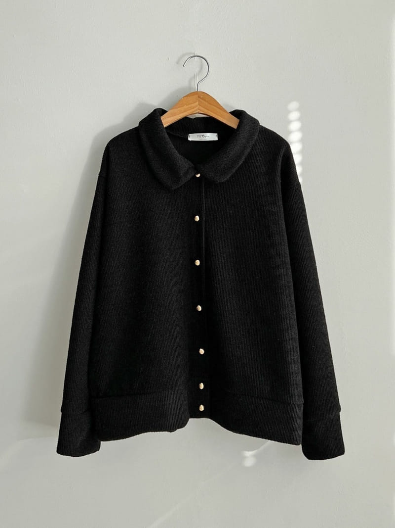 Theggllim - Korean Women Fashion - #momslook - Circle Collar Cardigan  - 5