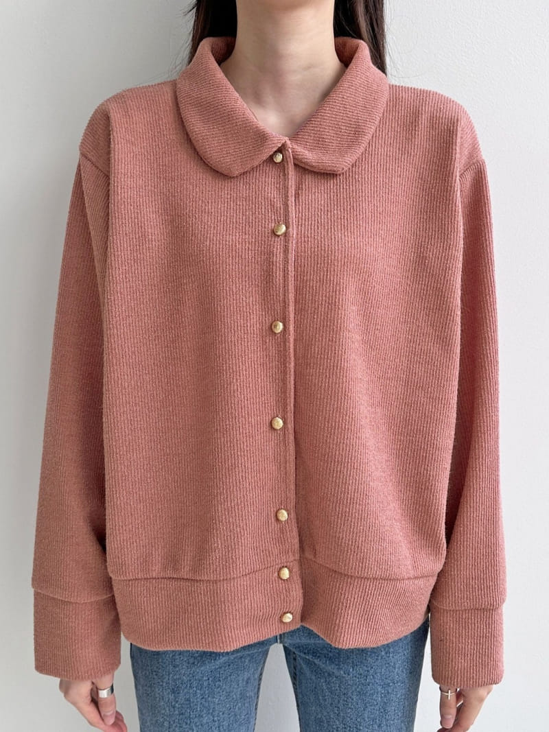 Theggllim - Korean Women Fashion - #momslook - Circle Collar Cardigan  - 9