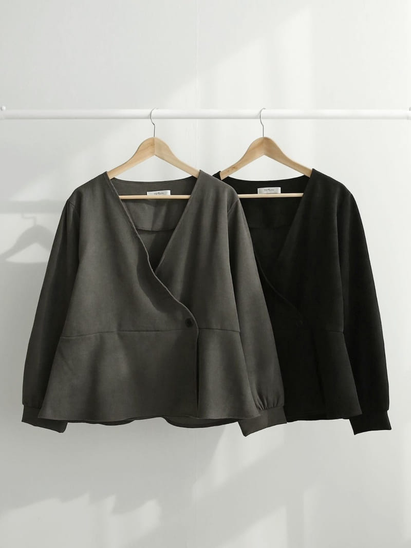 Theggllim - Korean Women Fashion - #vintagekidsstyle - Champagne Jacket - 4