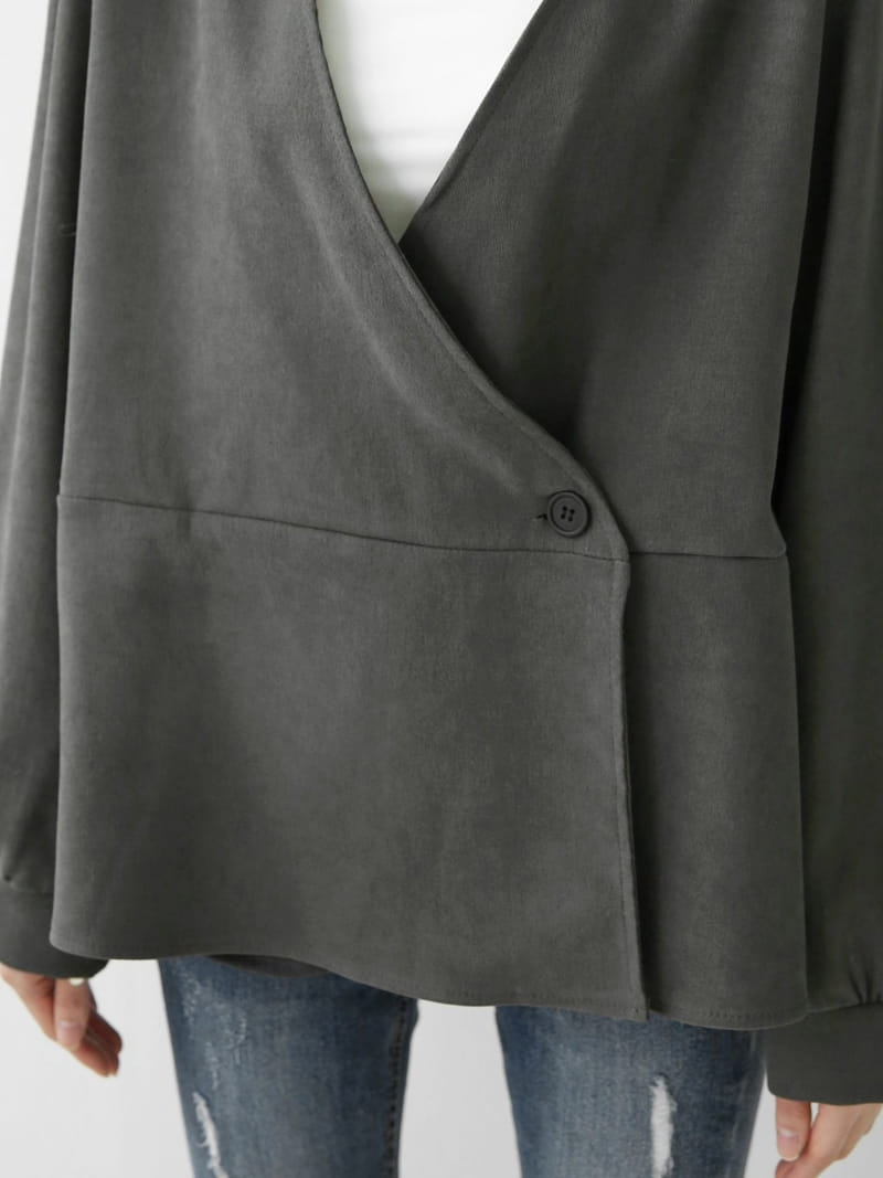 Theggllim - Korean Women Fashion - #restrostyle - Champagne Jacket - 5