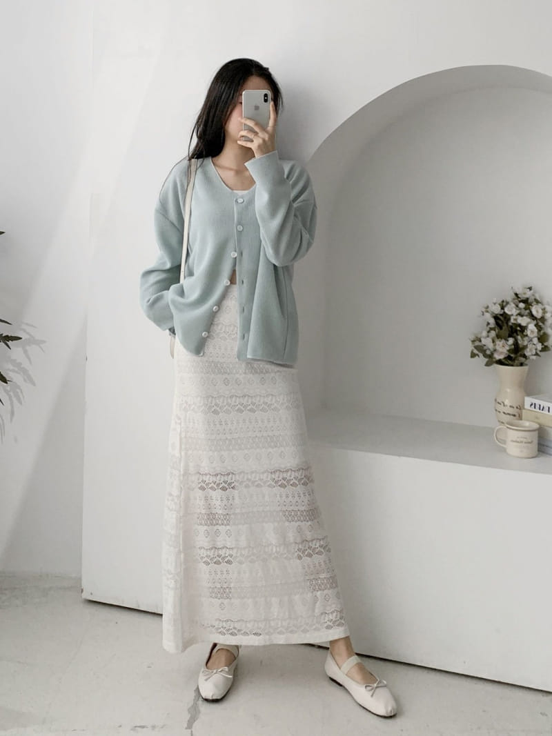 Theggllim - Korean Women Fashion - #shopsmall - Stitch Color Cardigan - 5
