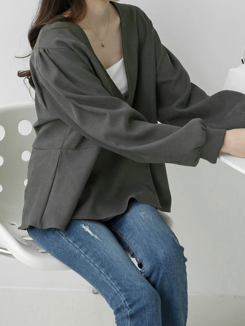 Theggllim - Korean Women Fashion - #vintageinspired - Champagne Jacket - 2