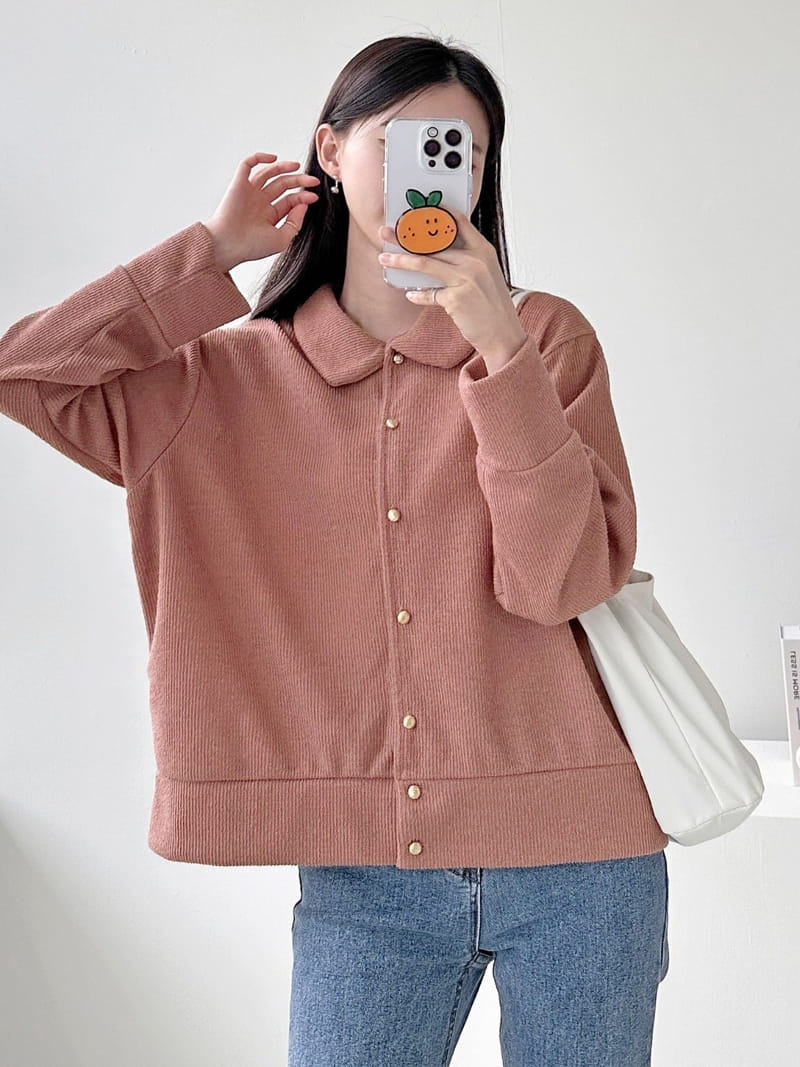 Theggllim - Korean Women Fashion - #womensfashion - Circle Collar Cardigan  - 2